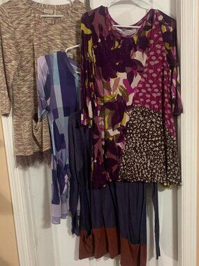 LOGO by Lori Goldstein Lot of 4 Women's Multi Blouses